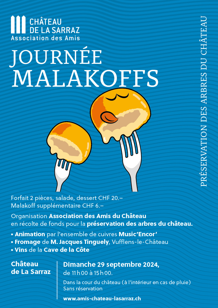 Journée Malakoffs au Château de La Sarraz le 29 septembre de 11h00 à 15h00.